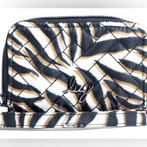 Lug Chipper Wristlet Wallet in Zebra Sand
